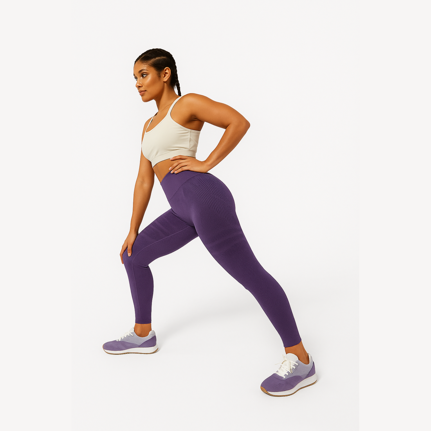 3D Leggings - Lila