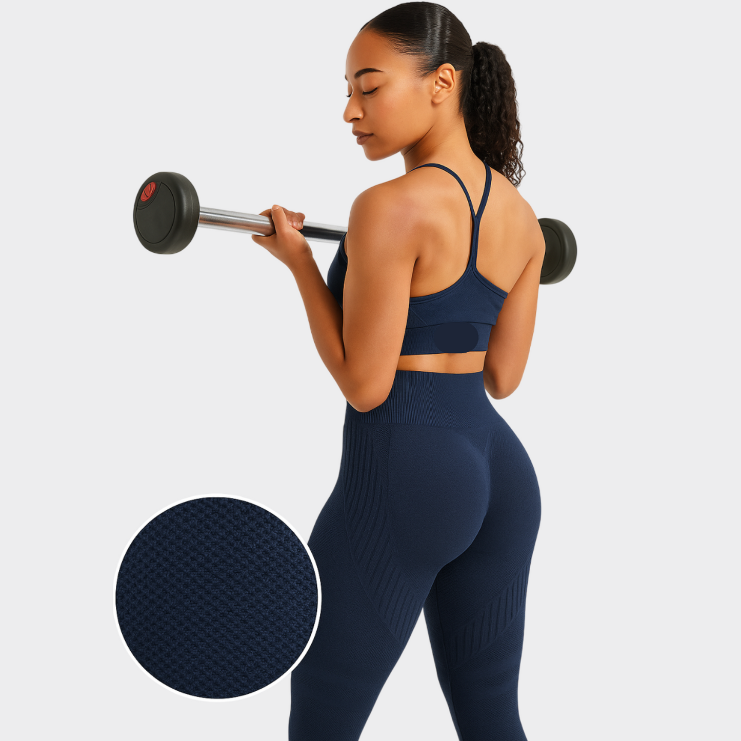 3D Leggings  - Blau